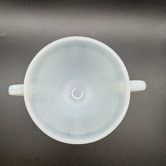 VTG Macbeth Evans American Sweetheart Sugar Bowl Depression Monax Glass - Picture 2 of 9